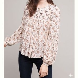 Anthropologie Floreat Sala Beaded Blouse NWT
